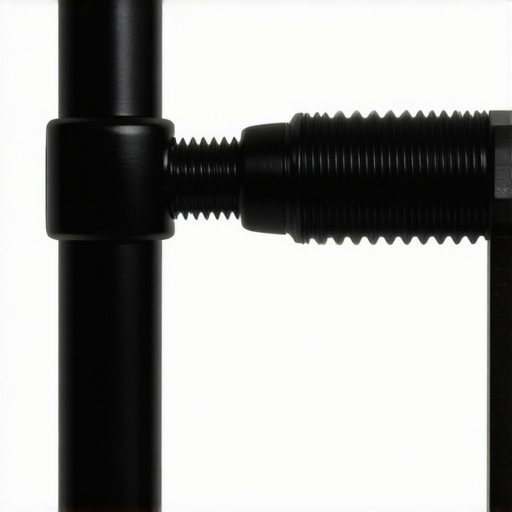 Detail view of the central locking joint on a budget camera friction arm