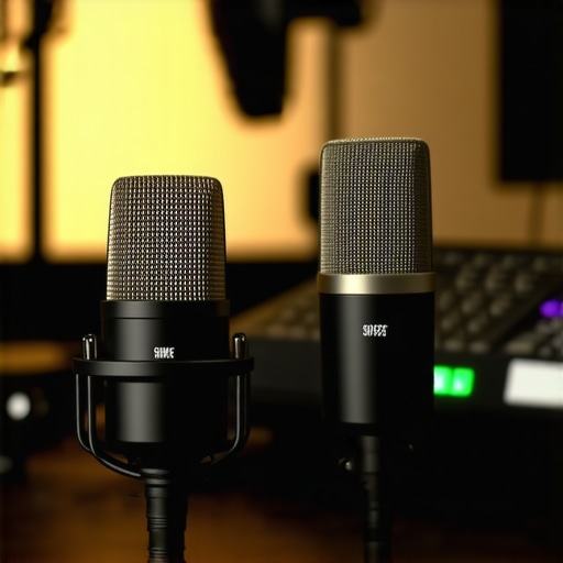 Comparing High-End vs Budget Microphones A side-by-side comparison of Shure SM7B and Rode PodMic studio microphones.