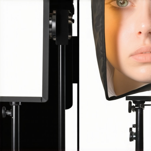 A comparison of cinematic lighting from a softbox versus flat LED panel output.