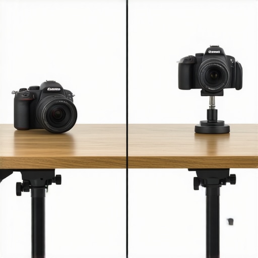A heavy-duty steel C-clamp compared to a budget aluminum mount for creator rigs.