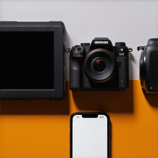Comparison of professional and budget camera monitors Side-by-side comparison of Atomos Ninja V versus budget FeelWorld and smartphone monitoring solutions.