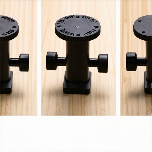 Comparison of various 15mm lens supports A side-by-side comparison of three different 15mm rod lens supports showing different build qualities.