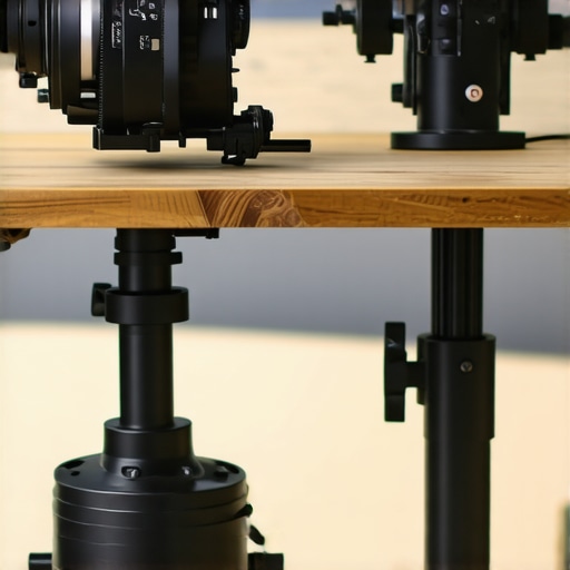 A comparison between a DIY plunger camera rig and a professional motorized gimbal.