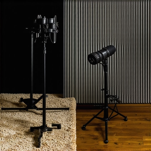 Comparison between a home treated studio floor and a professional isolation booth.