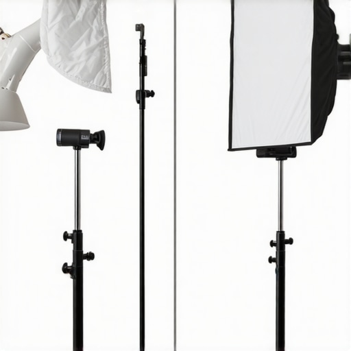 A side-by-side visual comparison of a budget DIY lighting setup versus a professional creator studio rig.