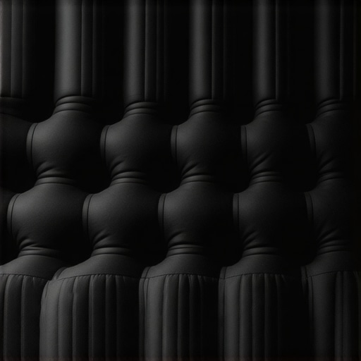 Detailed view of acoustic blanket stitching and texture Close-up of a heavy-duty quilted moving blanket used as a DIY acoustic treatment