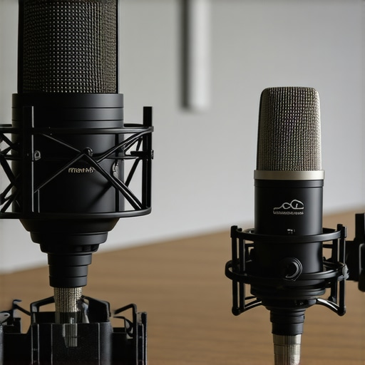 FetHead and Cloudlifter Comparison for Studio Setup A side-by-side comparison of the FetHead and Cloudlifter microphone boosters on a creator desk.