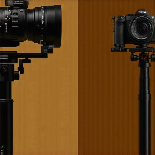 Comparison of camera friction arm versus 15mm rail mount showing structural differences