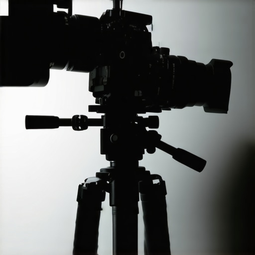 Close-up of a professional cinema camera rig using stainless steel 15mm rods for maximum stability.