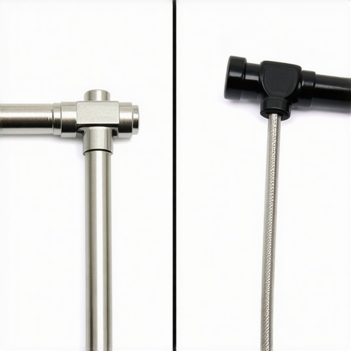 A side-by-side comparison of professional studio gear clamps showing the difference in build quality and materials.