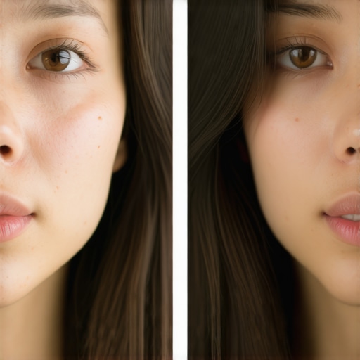 Visual comparison showing how high-quality studio lighting affects skin tone accuracy for creators.