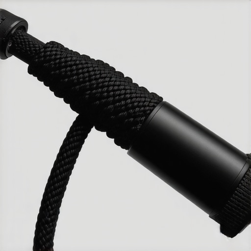 High-density hook-and-loop strap texture Close-up of hook-and-loop cable strap on a microphone boom arm