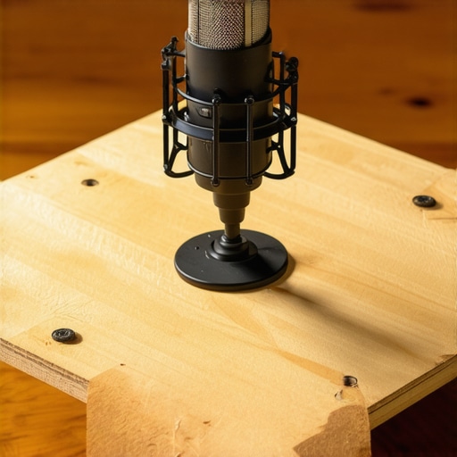 How a $15 Plywood Base Stabilizes Your Desk-Mounted Boom Arm