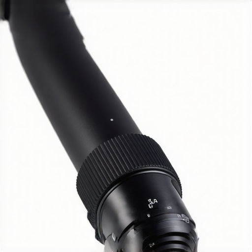 Close-up of a black silicone ring being applied to a camera lens to prevent zoom creep.