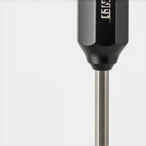 JIS Screwdriver Tip Precision Fit Close-up of a JIS screwdriver engaging a camera mount screw without slipping.