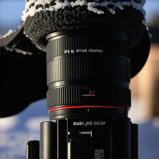 Lens Heater Stress Test in High Humidity Camera lens heater performance test in freezing night conditions.