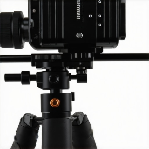 Cinema camera rig balanced manually using rear-mounted battery plate on rails