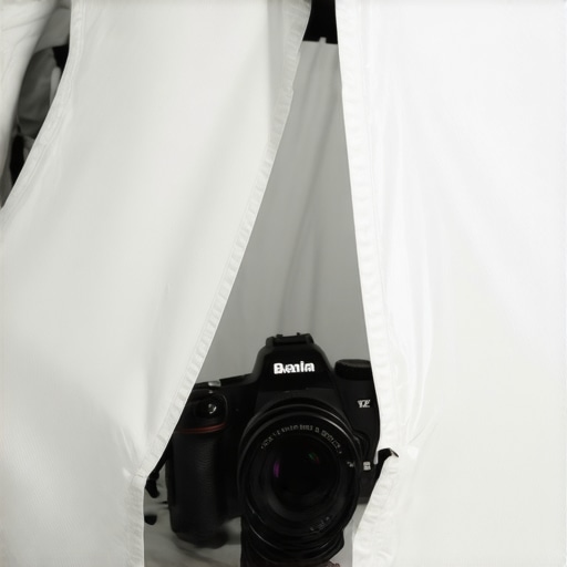 Neewer Photo Tent Build Details Close-up of the translucent nylon fabric and front opening of a 24-inch photo studio light box.