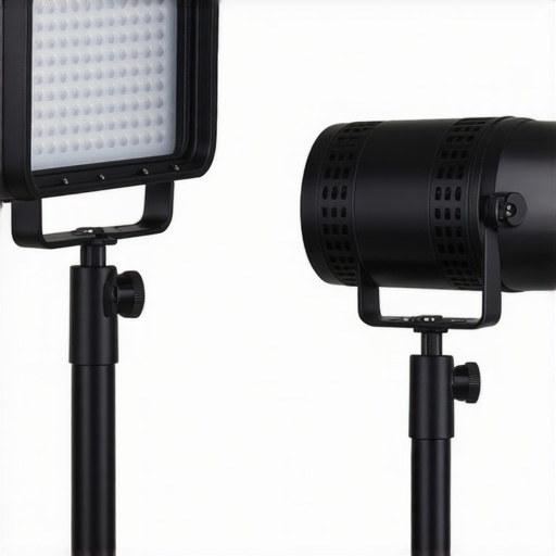 A comparison between professional aluminum studio lighting and budget plastic alternatives for content creators.
