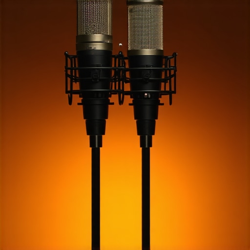 Comparison between Shure SM7B and Electro-Voice RE20 microphones in a studio setting.