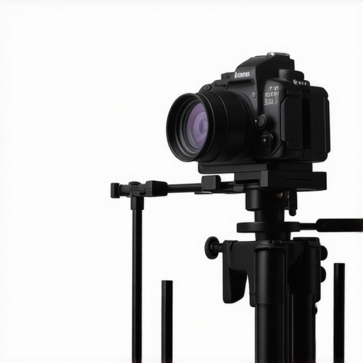 Professional Camera Cable Management Comparison A side-by-side visual of different HDMI cable clamps mounted on a professional camera rig.