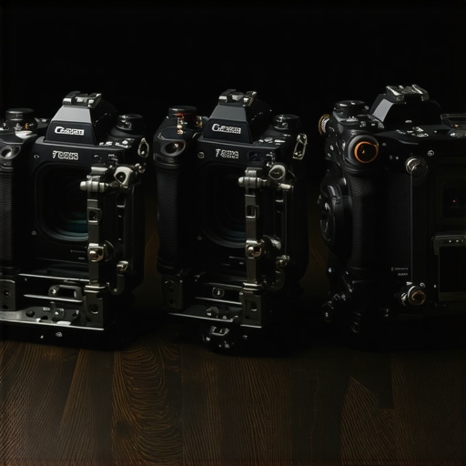 Comparing SmallRig, Wooden Camera, and Bright Tangerine baseplates side by side.