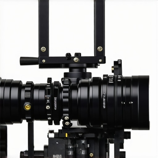 A high-quality aluminum V-mount battery plate mounted on a camera rig for performance testing.