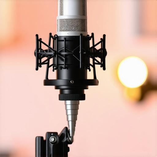 Low profile microphone arm positioned for stealth audio recording