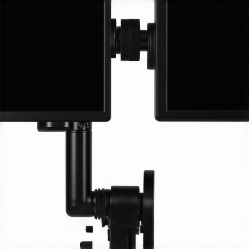 A comparison between a professional camera monitor and a budget-friendly DIY mirror setup for video creators.