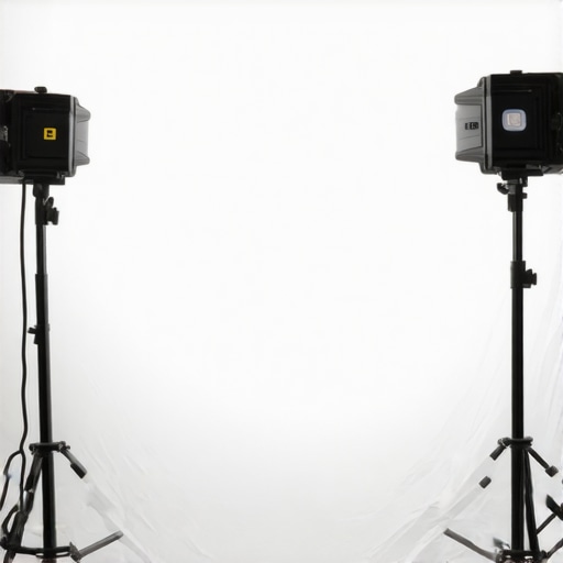 A budget-friendly studio lighting setup using a large diffusion sheet to soften harsh LED light.
