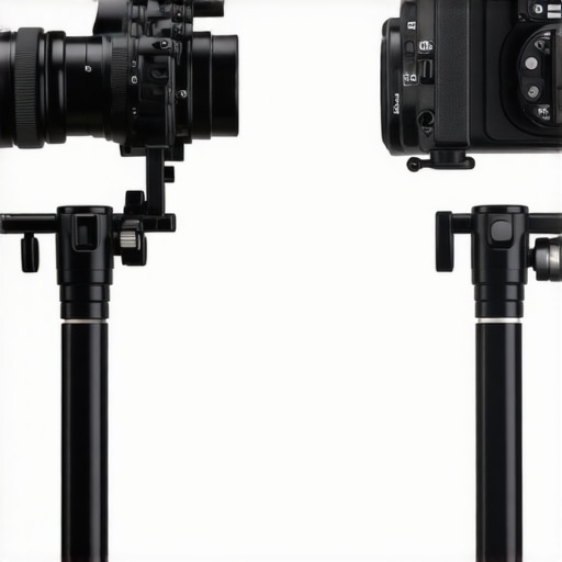 Side-by-side comparison of professional and budget friction arms for camera rigs.