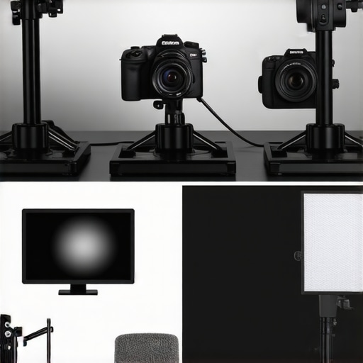 Professional vs Budget Creator Gear Comparison Comparison of high-end studio gear and budget-friendly creator equipment side by side.