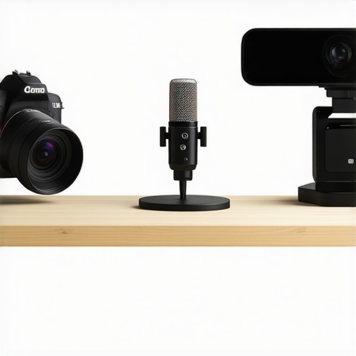 Professional vs Budget Creator Gear Comparison A visual comparison of high-end studio gear versus entry-level creator equipment.
