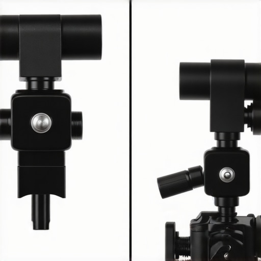 Close up of metal professional grip head versus a plastic budget clamp for studio reflectors.