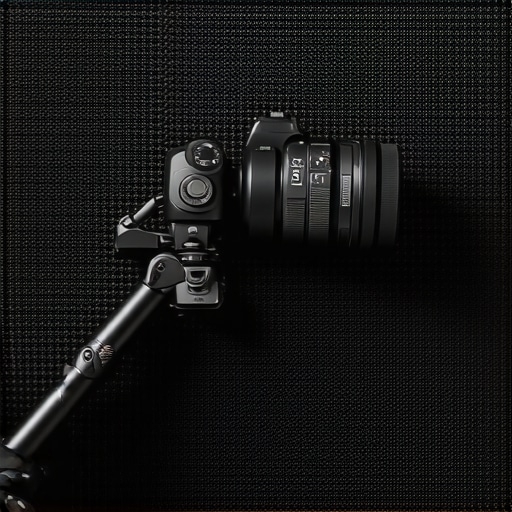 Macro view of high-grip studio mat supporting heavy camera and microphone equipment.