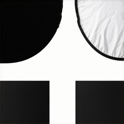 Comparison of light absorption between a standard black reflector and a matte black foam board.