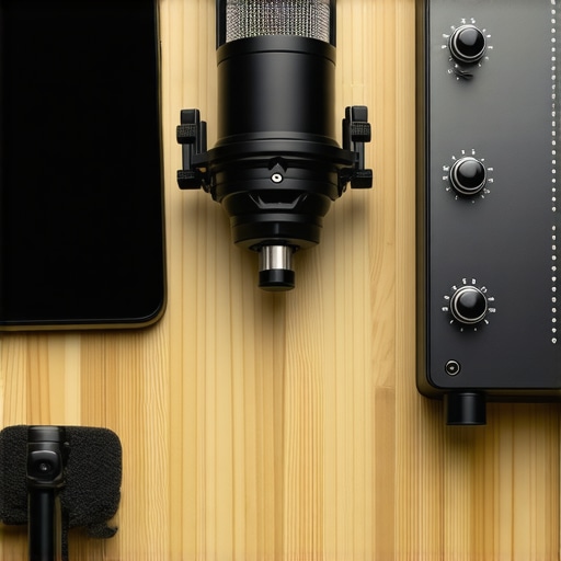 Comparison of a mobile smartphone recording setup versus a professional studio XLR microphone setup