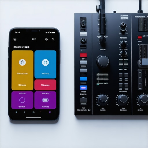Smartphone Macro Pad vs Hardware Controller Comparison A smartphone running a macro pad app next to a professional streaming controller to show the difference in tactile interface.