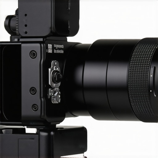 A detailed view of the various mounting threads on a budget-friendly aluminum camera cage for mirrorless cameras.