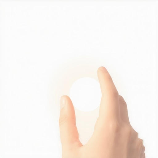 Close-up of a person adjusting the brightness dial on a high-quality ring light.