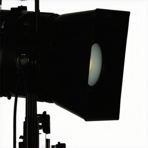 A close-up view of the rear interface of a COB LED video light highlighting the manual control dial and digital display.
