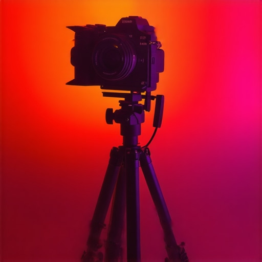 A professional camera rig undergoing a stress test for heat management during a 4K video recording session.