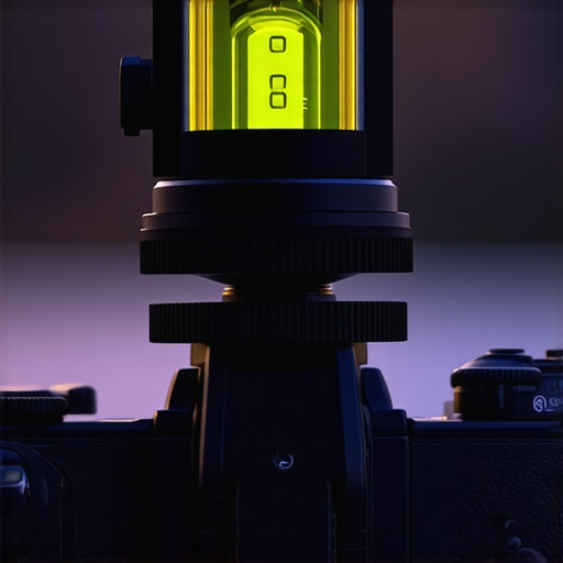 Testing spirit level accuracy in outdoor lighting Close-up of a 3-axis camera spirit level during a sunset photoshoot