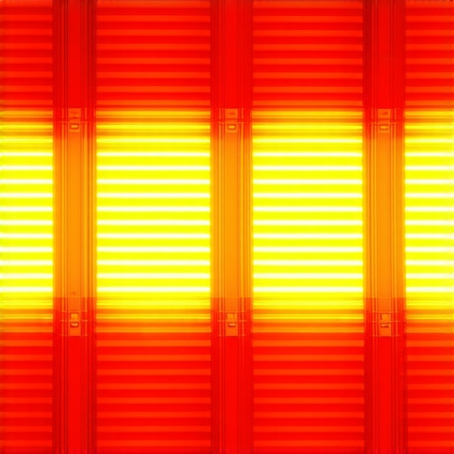 A thermal map showing how professional lighting kits manage heat in a cramped studio