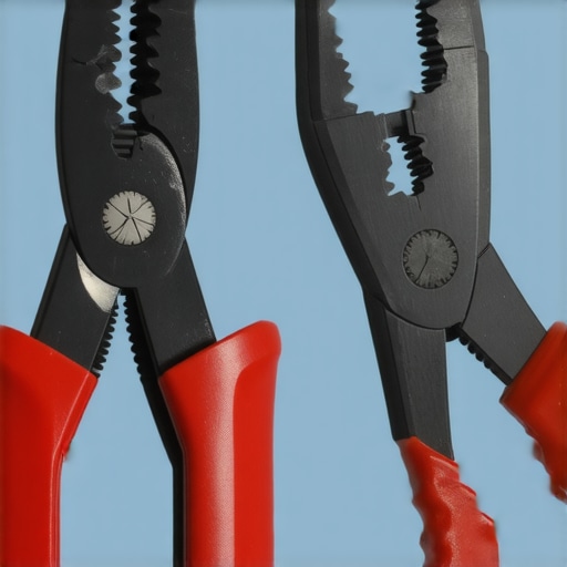 Comparison of vertical vs horizontal plier teeth for screw extraction.