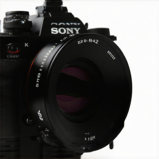 Vintage Lens Adapter Setup on Mirrorless Camera Close up of a Helios 44-2 vintage lens with a manual adapter on a modern camera body