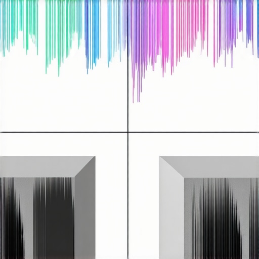 Audio waveform comparison with and without foam isolation