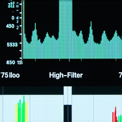 Visualizing the High-Pass Filter Curve A camera screen displaying the low-cut frequency filter settings to remove audio rumble.
